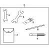 23 - TROUSSE A OUTILS MOTO MASAI SCRAMBLER 50