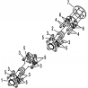 16 - CARDANS AVANT ET ARRIERE QUAD HYTRACK HY570STL EPS