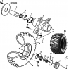 9 -  ROUES AVANT 4x2 HY320 4x2 - 4x4